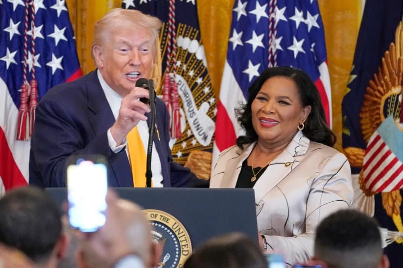 Trump, weeks after backlash over racist post, hosts Black History Month reception Trump, weeks after backlash over racist post, hosts Black History Month reception